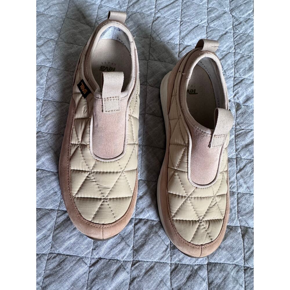 Teva Ember Commute Tan Waterproof Slip On Women's 8 Comfort Walking Shoes
